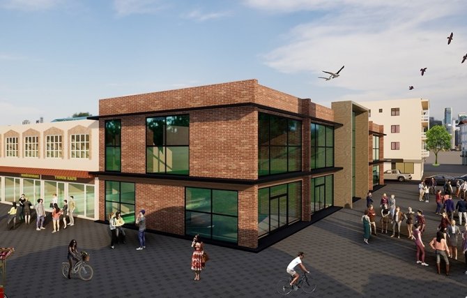 Başkan Çakın Eski Belediye Binasının Yerine Yapılacak Projeler Hakkında Bilgi Verdi