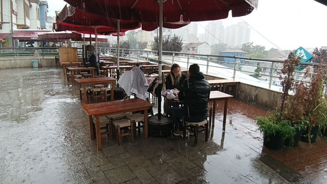 Bursa’da Beklenen Sağanak Yağış Başladı