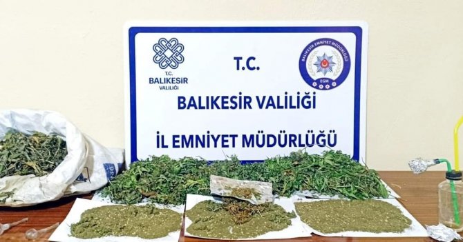 Gönen’de 7 Şahsa Uyuşturucu Operasyonu