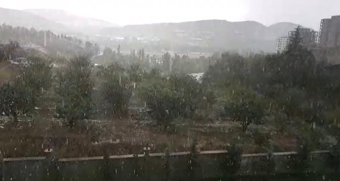 Tokat’ta Sağanak Ve Dolu Yağışı Etkili Oldu
