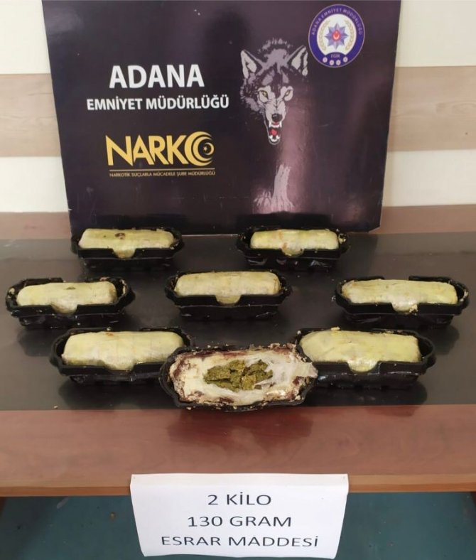 Hazır Kek Poşeti İçinde Esrar Sevkiyatı Polise Takıldı