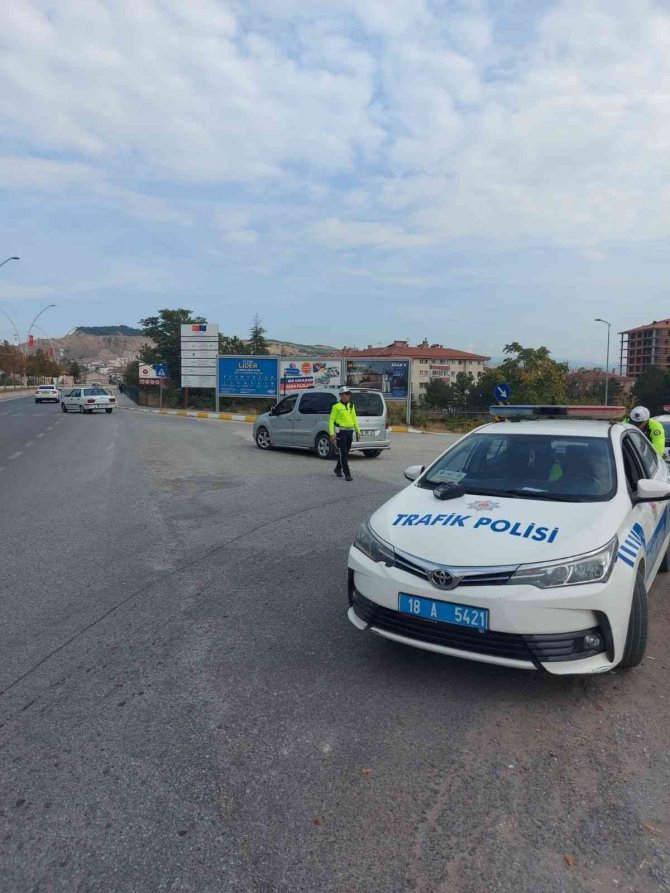 Çankırı’da ‘Dron’ Destekli Trafik Uygulamasında 40 Araca Para Cezası Kesildi