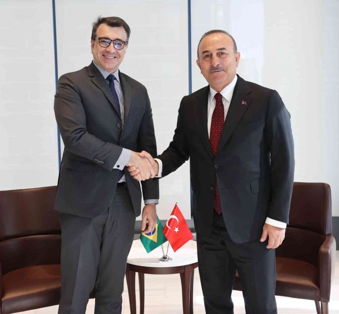 Çavuşoğlu, Bm 77. Genel Kurul Başkanı, Belarus Ve Gürcistan Dışişleri Bakanlarıyla Görüştü