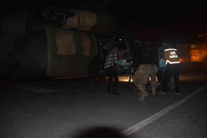 Hamile Kadın Askeri Helikopterle Hastaneye Kaldırıldı