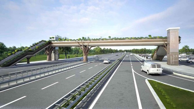 Ormanya’nın Konseptine Uygun Üst Geçit Yapılıyor