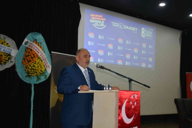 Saadet Partisi Aliağa İ̇lçe Başkanlığına Yeniden Mahmut Koç Seçildi
