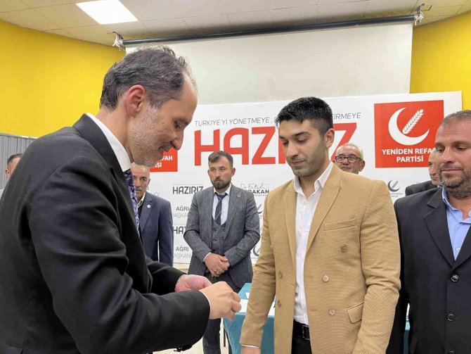 Yeniden Refah Partisi Genel Başkanı Erbakan Ağrı’da