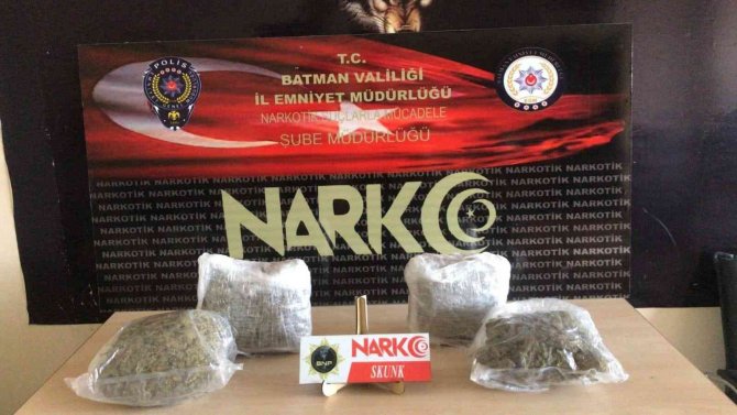 Batman’da 10 Kilo Uyuşturucu Ele Geçirildi