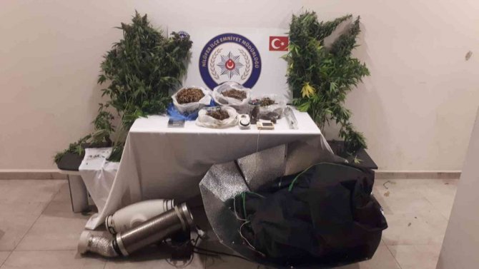 Evini Uyuşturucu İmalathanesine Çevirdi, Görüntüler Şoke Etti: 1 Gözaltı
