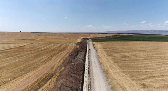 Kayseri Bünyan Sarıoğlan Sulaması’nda Çalışmalar Devam Ediyor