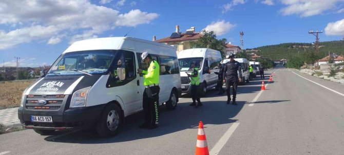 Çekerek’te Okul Servisleri Denetlendi
