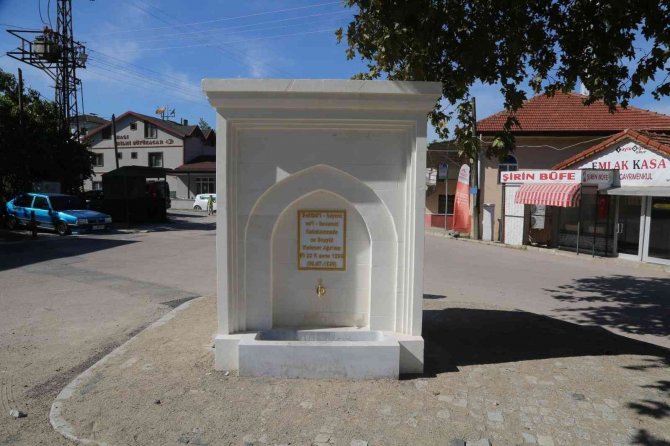 Tarihi Çeşme Yeniden İnşa Edildi