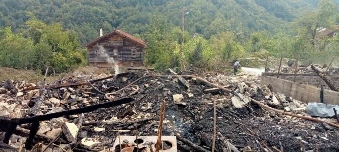 Kastamonu’da Alevlere Teslim Olan 6 Ev Küle Döndü