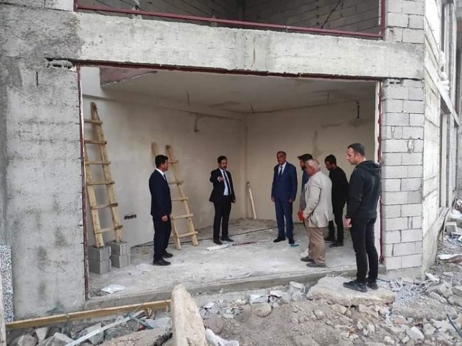 Kaymakam Ataman ‘Halk Ekmek Fırını’ İnşaatında İncelemelerde Bulundu