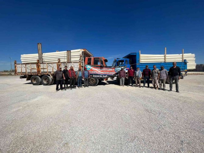 Sulama Kooperatiflerine Boru Dağıtımı Sürüyor