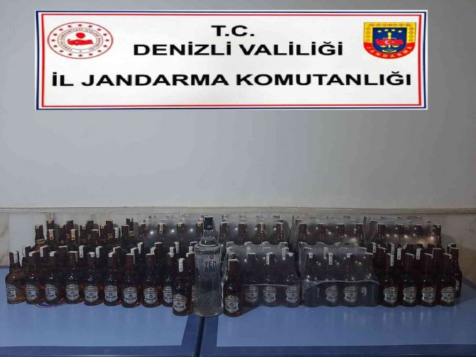 Jandarmadan Sahte Bandrollü Alkol Operasyonu