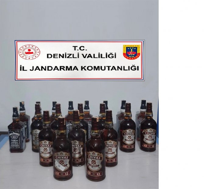 Jandarmadan Sahte Bandrollü Alkol Operasyonu