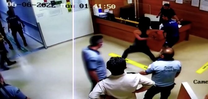 İ̇stanbul’da Polisin Kurtardığı Kadın, Polise Kafa Attı
