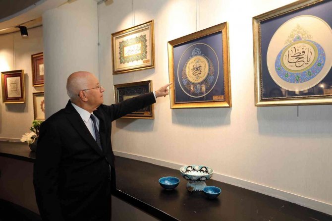 Yeni̇mek’in Çini Ve Tezhip Sergisi Açıldı