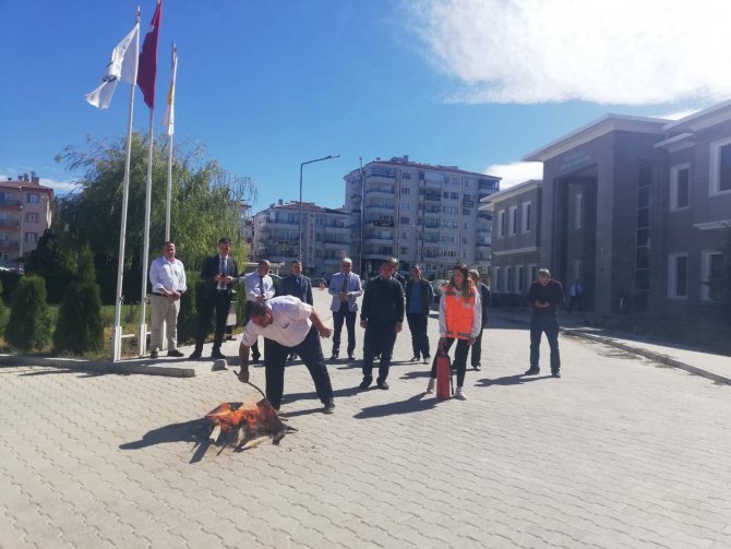 Dkmp’de Yangın Tatbikatı