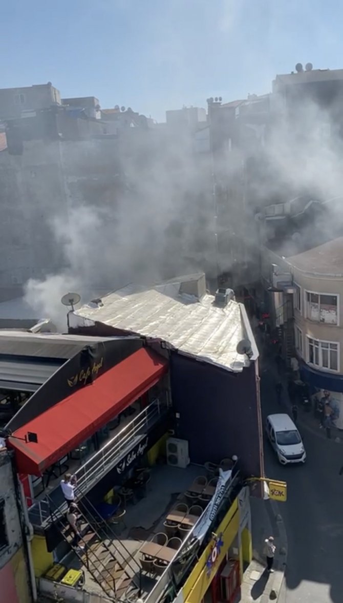 Kağıthane’de Tekstil Firmasında Yangın Paniği