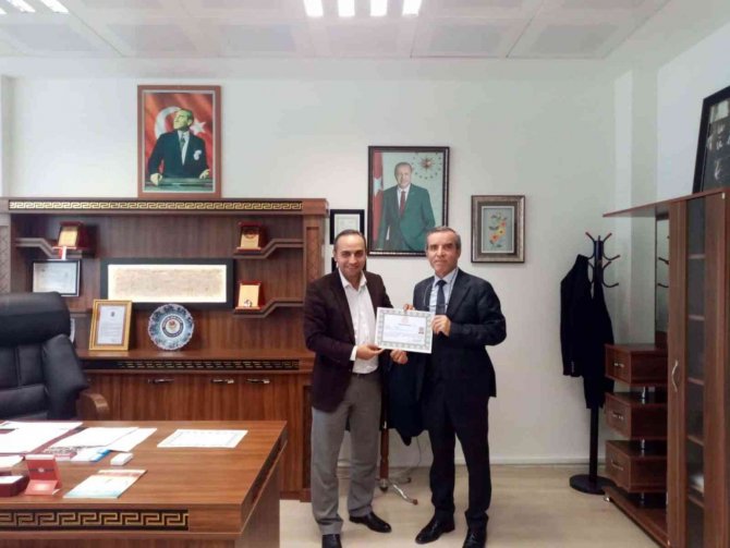 Ergeneli Öğretmenlere Başarı Belgesi