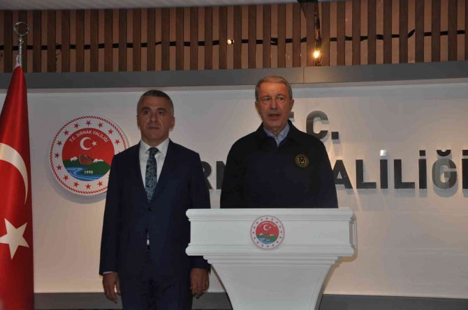 Milli Savunma Bakanı Akar: "Tsk, Kuzey Irak’a 140 Kilometre Girdi"