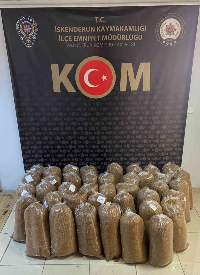 Hatay’da 435 Kilo Kaçak Tütün Ele Geçirildi