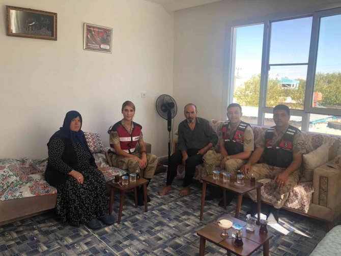 Jandarmadan Kore Gazisi Kılınç’a Anlamlı Ziyaret