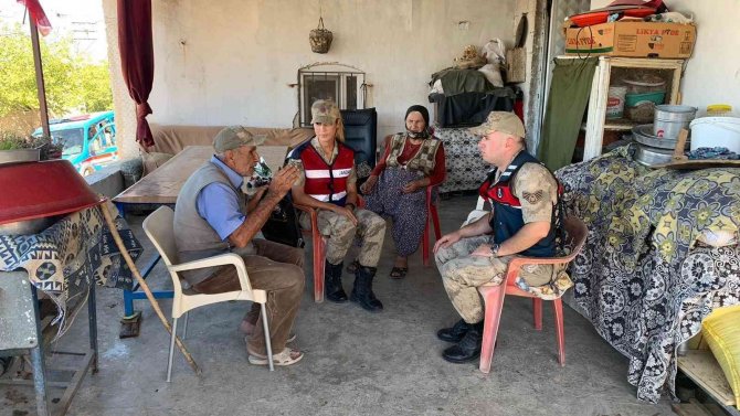 Jandarmadan Kore Gazisi Kılınç’a Anlamlı Ziyaret