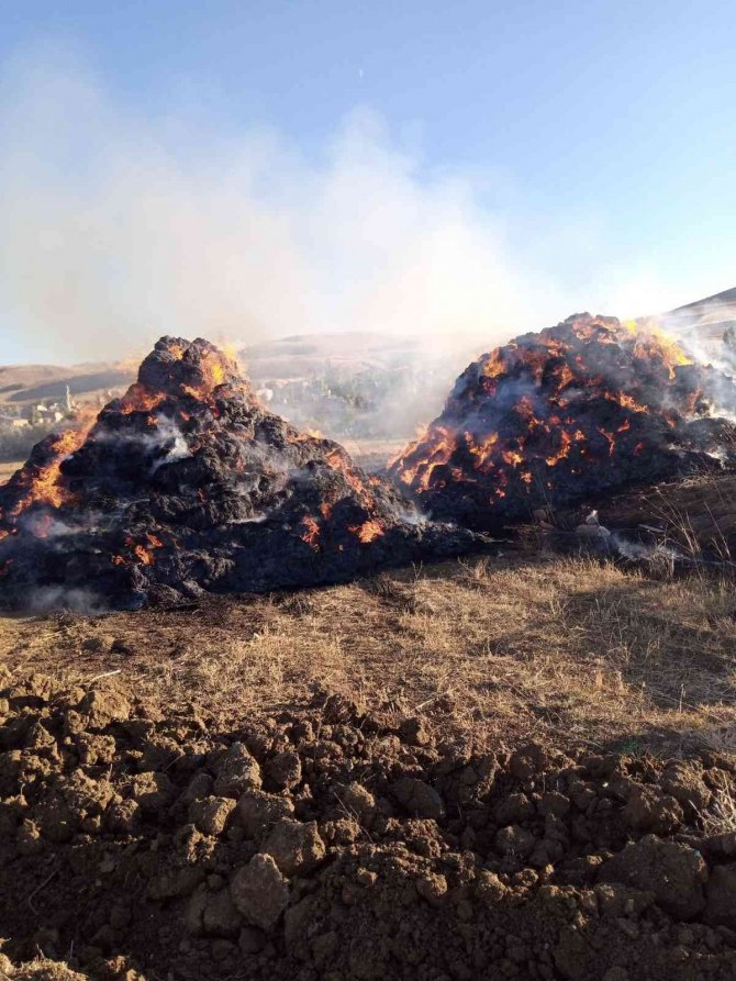 Çocukların Yaktığı Ateş 650 Balyayı Ve Çadırı Kül Etti