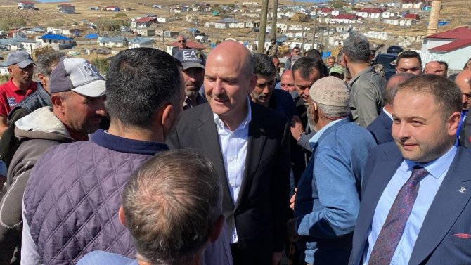 İ̇çişleri Bakanı Süleyman Soylu Deprem Bölgesinde