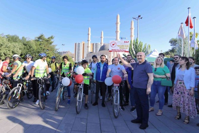 Mardin’de Kalp Sağlığı İçin Pedal Çevirdiler