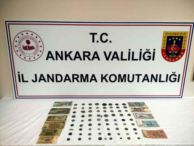 Ankara İ̇l Jandarma Komutanlığından ’2,5 Milyon Liralık’ Tarihi Eser Operasyonu