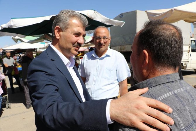 Başkan Altınsoy Semt Pazarında Esnaf Ve Vatandaşlarla Buluştu