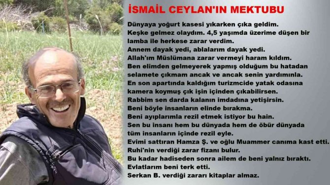 Serada Ölü Bulunan Yaşlı Çiftçinin Bıraktığı Son Mektup Akılları Karıştırdı