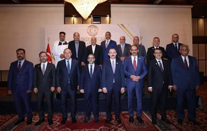 Dışişleri Bakanı Çavuşoğlu, Libya Yüksek Devlet Konseyi Başkanı El-meşri İle Bir Araya Geldi