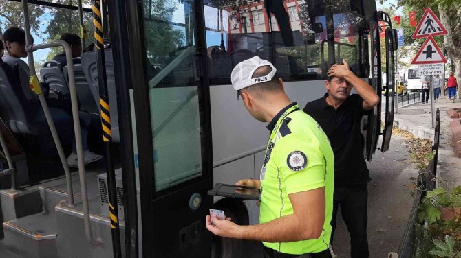 Edirne’de Toplu Taşıma Araçlarına Yönelik Denetimler Arttırıldı