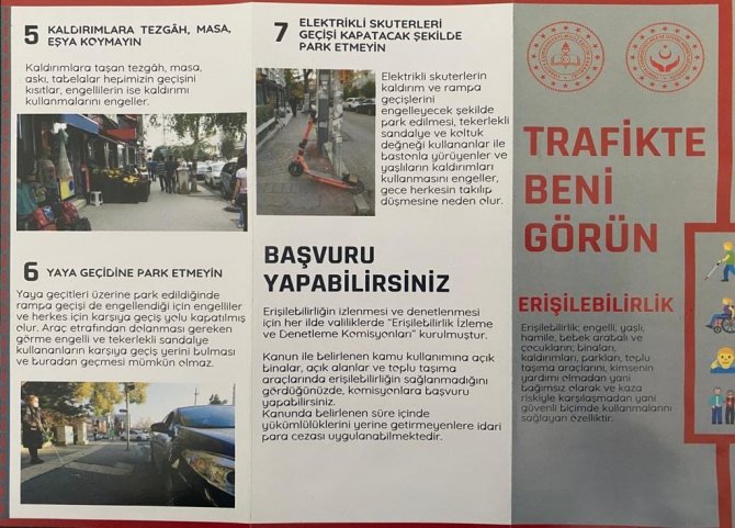 Src Sınavı Sonrası Adaylara "Trafikte Beni Görün" Broşürü Dağıtıldı