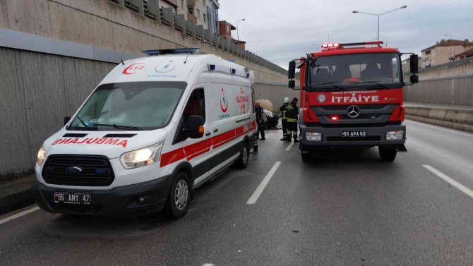 Samsun’da Arıza Yapan Otomobile Tır Çarptı: 2 Kişi Yanarak Hayatını Kaybetti