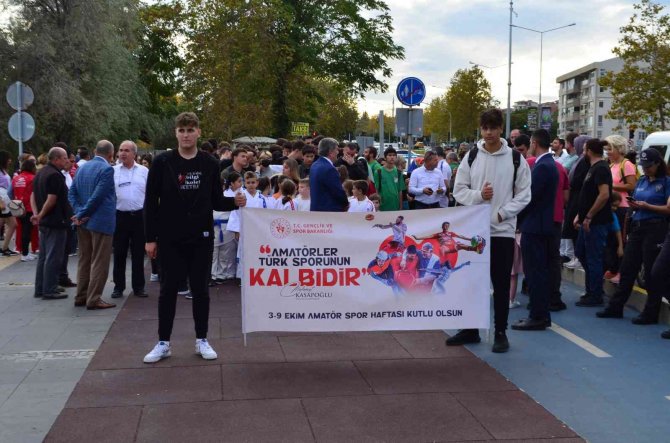 Tekirdağ’da Amatör Spor Haftası İçin Kortej Yürüyüşü