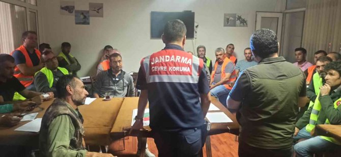 Jandarmadan Avcılara “Avlanma” Eğitimi