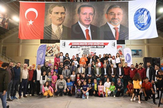 Çorum Belediyesi’nden Amatör Spora Destek