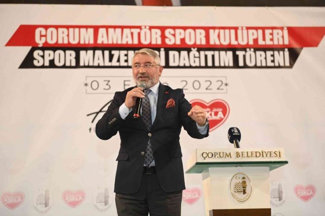 Çorum Belediyesi’nden Amatör Spora Destek