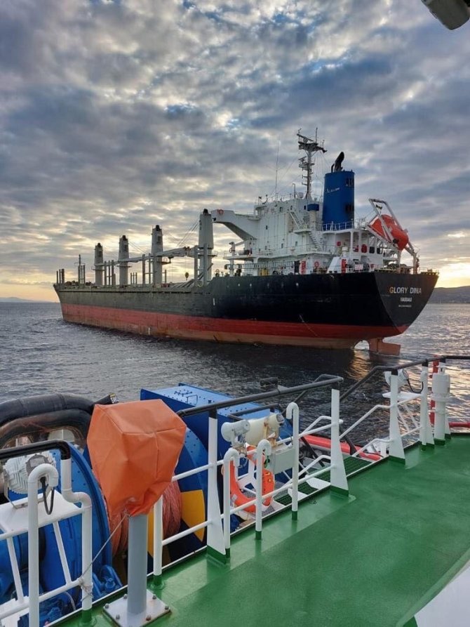 Çanakkale Boğazı’nda Boş Dökme Yük Gemisi Makine Arızası Yaptı