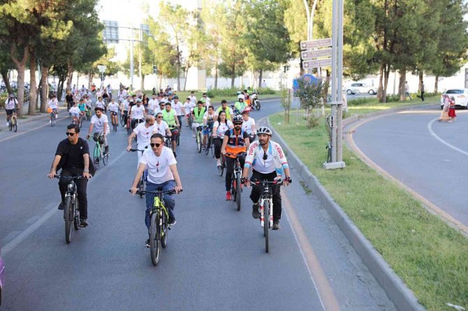 Kayapınar’da Pedallar Kalp Sağlığı İçin Atıldı