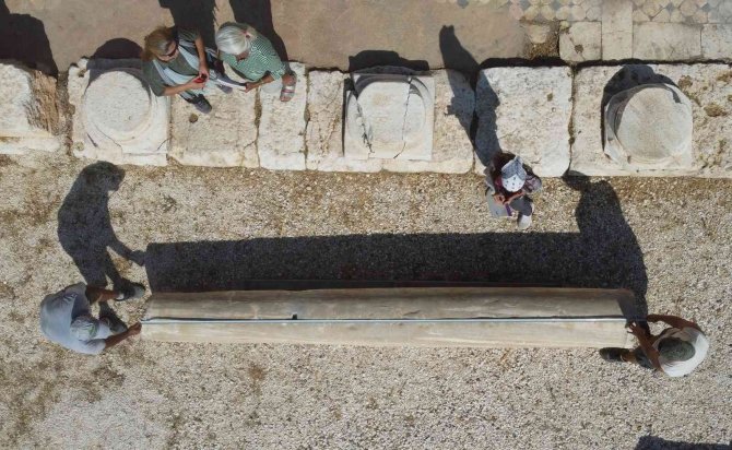 Elaiussa Sebaste Antik Kenti’nde Dev Sütunlar Ayağa Kaldırılacak