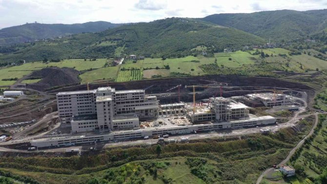 Samsun Şehir Hastanesi’nin Kaba İnşaatı Yüzde 75 Tamamlandı