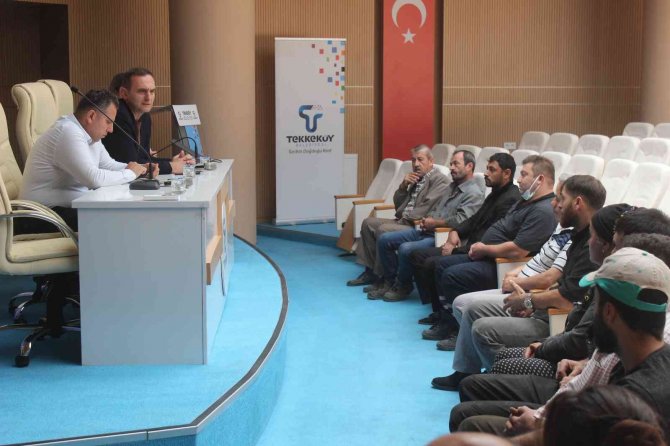 Tekkeköy’de Atık Toplayıcılara Bilgilendirme