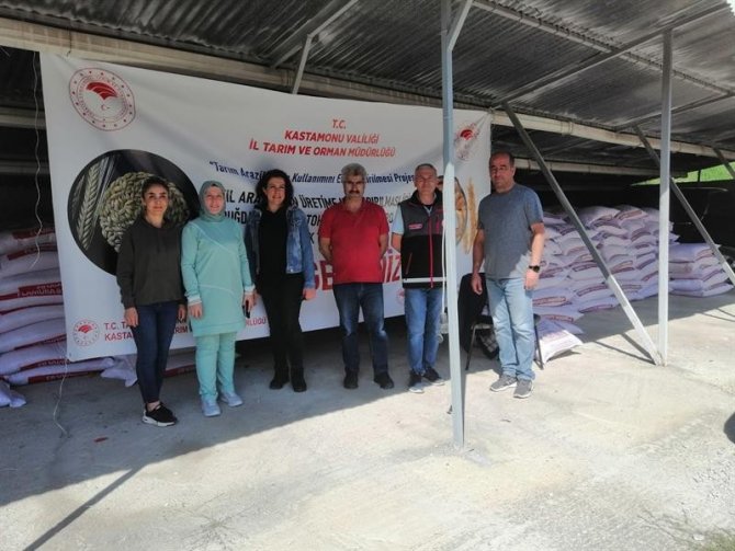 Kastamonu’da Çiftçilere 105 Ton Buğday Ve 61 Ton Arpa Tohumu Dağıtıldı